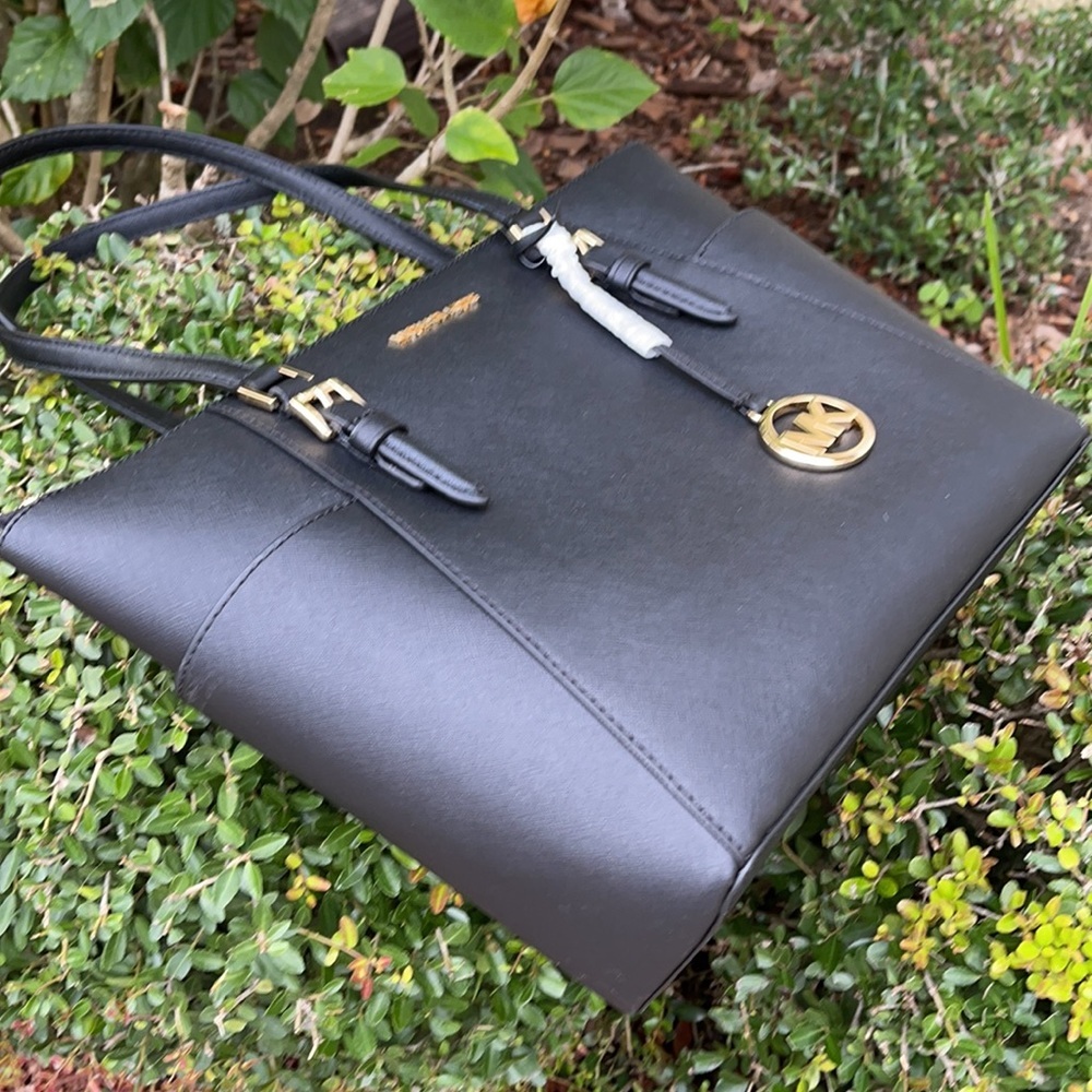 Michael Kors Large Charlotte Top Zip Leather Tote - Picture 16 of 16